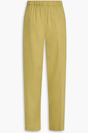 Fabiana Filippi Linen tapered pants - Green - IT 38