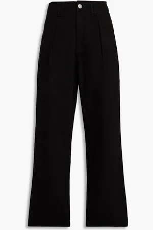 RAG&BONE Pleated high-rise straight-leg jeans - - 23