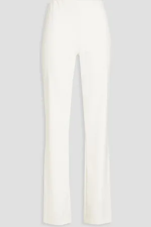 ALICE+OLIVIA Alice Olivia - Crystal-embellished crepe flared pants - White - US 6