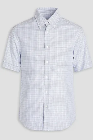 Dunhill Checked cotton-poplin shirt - - S