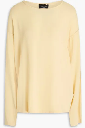 Fabiana Filippi Sablé bead-embellished stretch-crepe top - White - IT 42