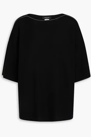 Fabiana Filippi Bead-embellished cotton sweater - - IT 42