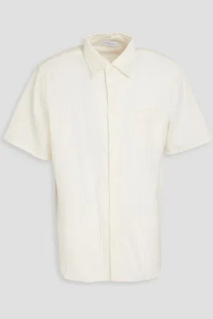 JOHN ELLIOTT Cotton-blend cloqué shirt - White - 1