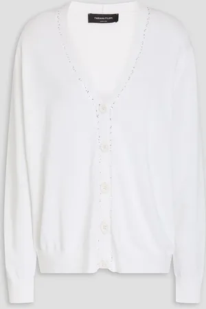 Fabiana Filippi Sequin-embellished cotton cardigan - - IT 40