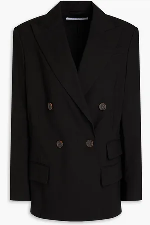 Another Tomorrow Double-breasted hemp-blend blazer - - IT 38