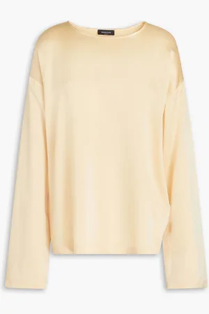 Fabiana Filippi Silk-satin top - White - IT 40