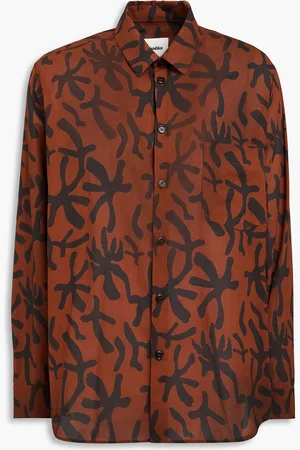 Nanushka Jilco printed cotton-voile shirt - Brown - S