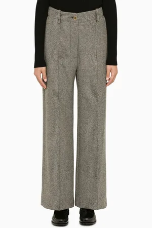 Patou Herringbone regular trousers
