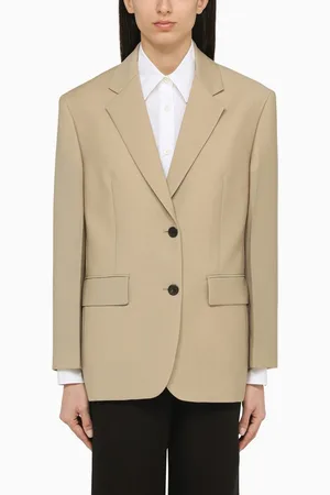 Prada Rope-coloured single-breasted jacket in wool and mohair