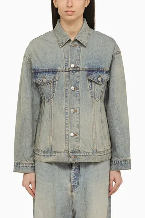 Balenciaga Washed-effect denim jacket