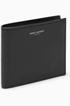 Saint Laurent Black leather bi-fold wallet