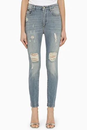 Dolce & Gabbana Audry denim skinny jeans with wear and tear