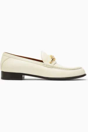 VALENTINO GARAVANI Ivory leather VLogo Signature loafer