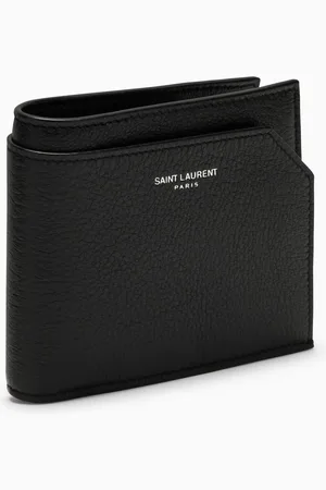 Saint Laurent Grained leather East/West wallet with coin purse