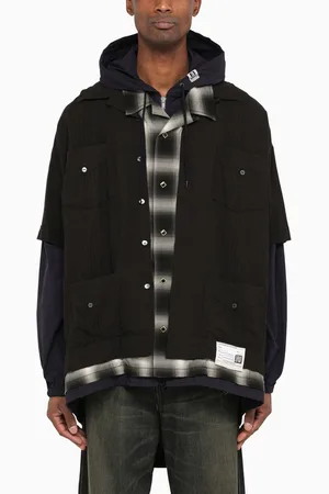 Maison Mihara Yasuhiro Three-layer hooded shirt