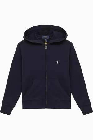Ralph Lauren Navy cotton zip sweatshirt