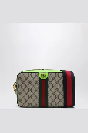 Gucci Ophidia GG small shoulder bag /ebony/shiny green