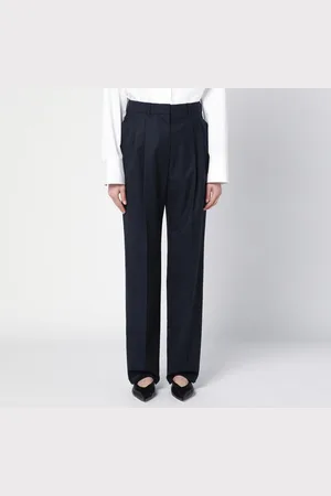 Stella McCartney Navy wool pleated trousers