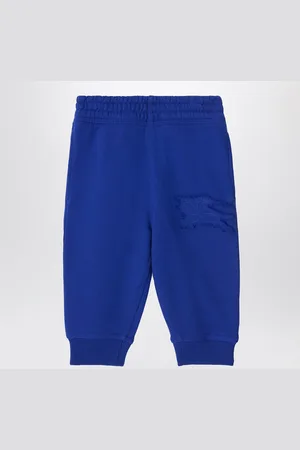 Burberry Electric blue jogging trousers with EKD logo