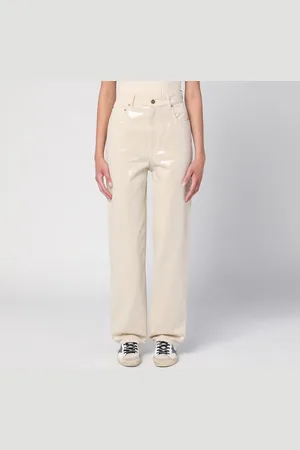 Golden Goose Trousers with transparent sequins écru