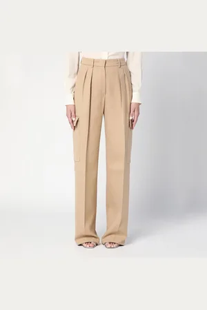 Sportmax Caramel-coloured cargo trousers