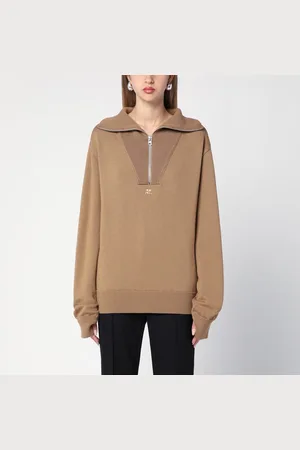 Courrèges Beige wool zip sweater
