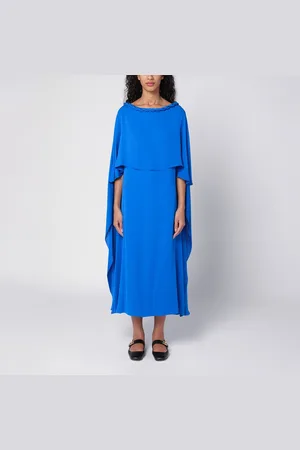 VALENTINO Electric silk midi dress