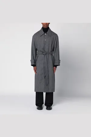 Ami Belted coat in wool blend