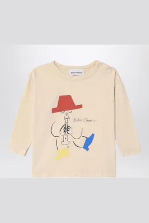 Bobo Choses Magic Flute Player T-shirt ivory