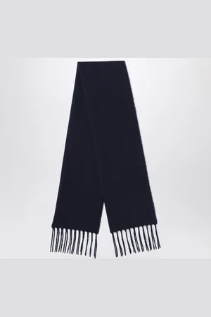 DESTIN Navy wool and cahsmere scarf