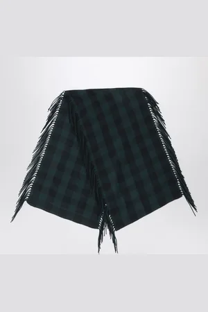 DESTIN British check wool and cashmere shawl
