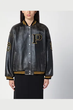 Prada Leather bomber Vintage with patch