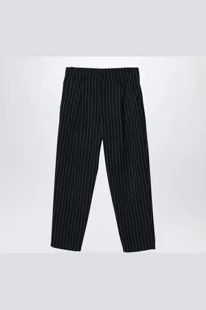 DOUUOD Navy pinstriped trousers