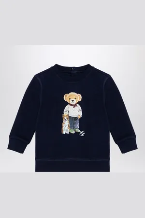 Ralph Lauren Navy cotton sweatshirt with print