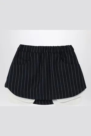 DOUUOD Navy pinstripe Grace skirt