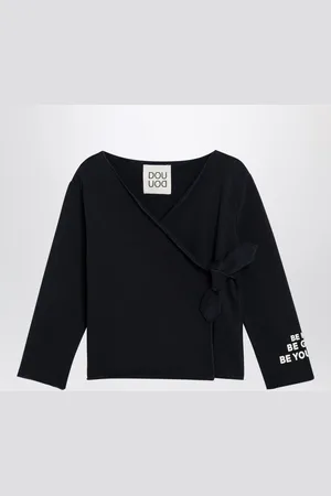 DOUUOD Cotton crossover cardigan