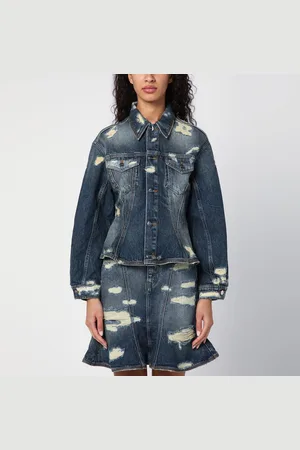 Marc Jacobs Washed denim jacket with worn details