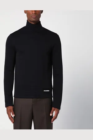 Jil Sander Turtleneck sweater with logo patch