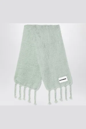 Jil Sander Pale mohair blend scarf