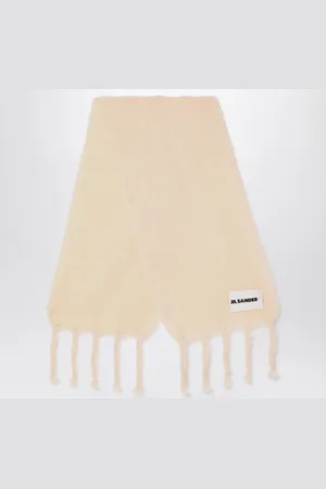 Jil Sander Pale mohair blend scarf