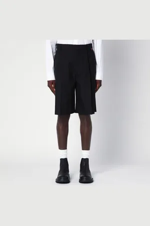 Gucci Wool-blend bermuda shorts with Web detail