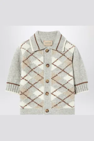 Gucci Cardigan with /beige argyle inlay