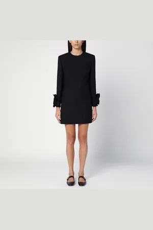 VALENTINO Mini dress with rose appliqué