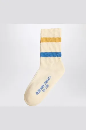 Golden Goose Ivory cotton-blend socks