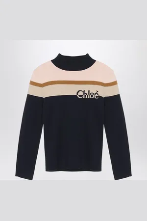 Chloé Navy cotton and wool jumper