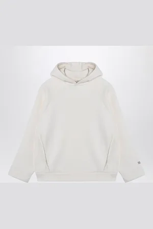 DOUUOD Ivory cotton blend hoodie
