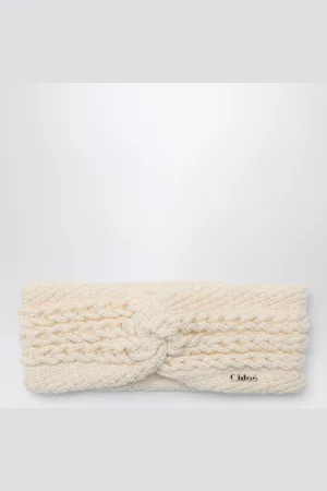 Chloé Cotton and wool Ivory braided headband