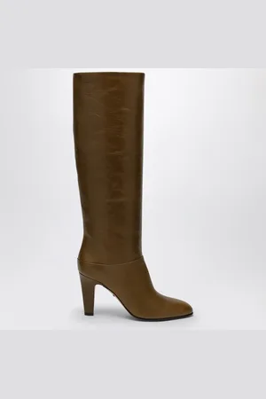 Chloé Eve khaki leather boot