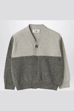 Il gufo Colour-block wool cardigan
