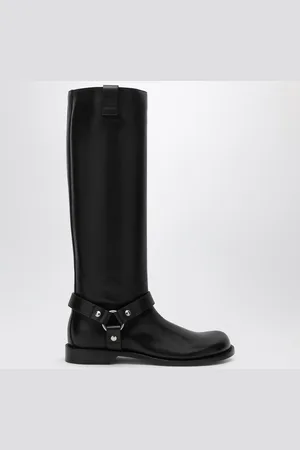 Loewe Campo Biker high boot in calfskin leather